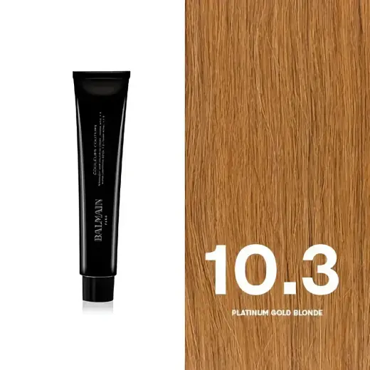 Balmain Professionnel, Couleurs Couture, Permanent Hair Dye, 10.3 Platinum Gold Blonde, 60 ml