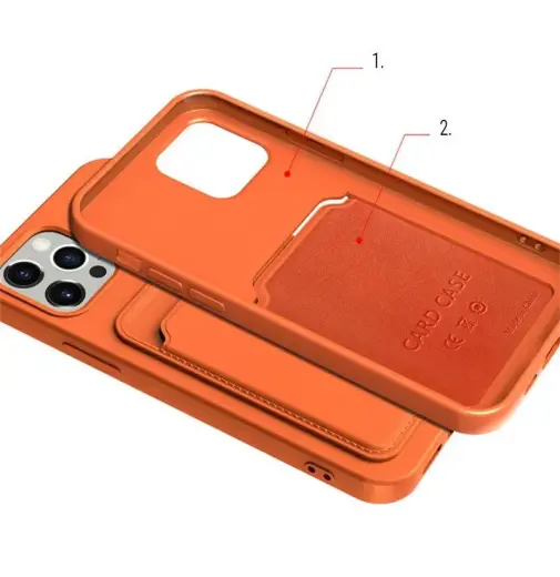 Card Case Silicone Wallet Wallet With Card Slot Documents For Samsung Galaxy A42 5G White