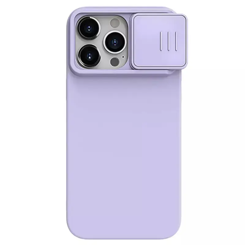 Nillkin CamShield Silky Silicone Case for Iphone 15 Pro purple