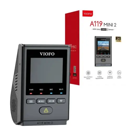 VIOFO A119 MINI 2-G 2K 60fps WiFi, GPS video recorder