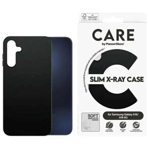 CARE by PanzerGlass Fashion Case Sam A16  | A16 5G czarny|black 3803
