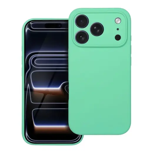 Silicone 2mm telefono dėklas iPhone 17 Pro žalias
