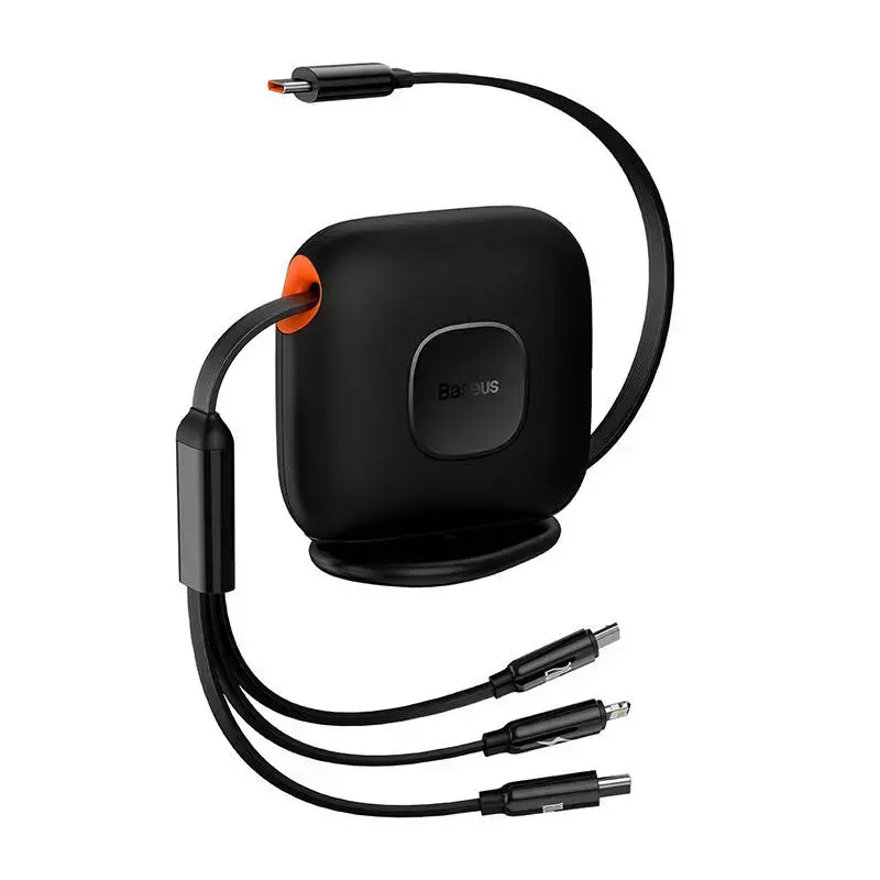 Baseus Traction 3-in-1 USB-C cable USB-C | Lightning | Micro 100W 1.7m (black)