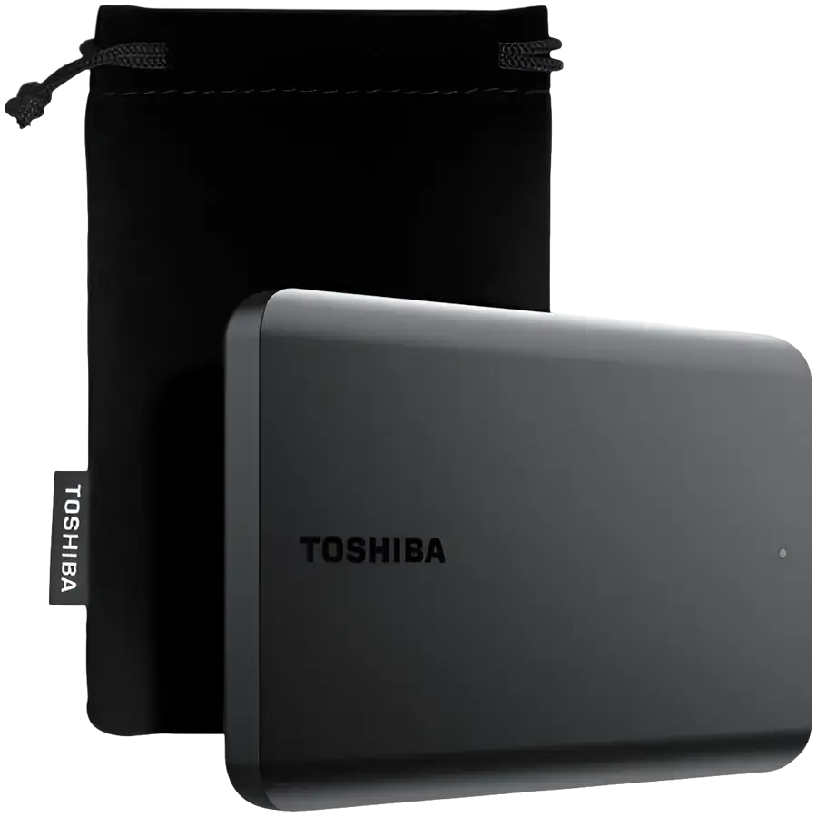Toshiba External Hard Drive Canvio Basics Excl (2.5" 4TB, USB3.2 Gen 1, Black)