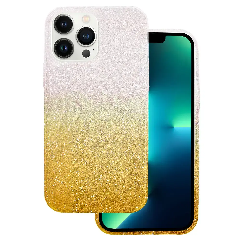 BLING maciņš telefonam iPhone 14 Plus zelta krāsā