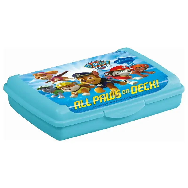 Maisto saugojimo talpykla deco-click-box mini 0,5L Olek "Paw Patrol" 17x13x3,5cm mėlyna