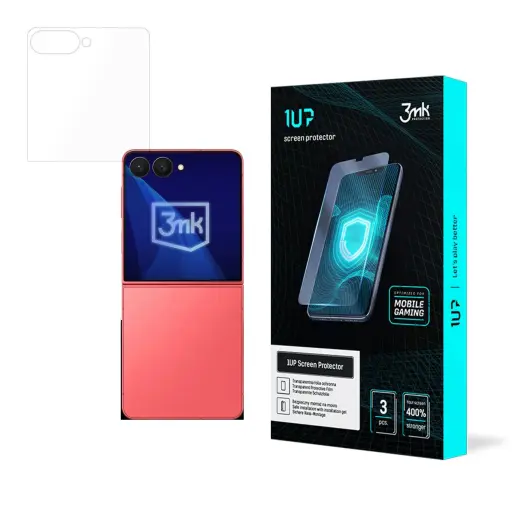 3mk 1UP aizsargplēve telefona ekrānam Samsung Galaxy Z Flip 7 (F766) (3 gab.)