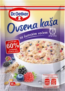 DR. OETKER auzu pārslu putra ar meža ogām 60g