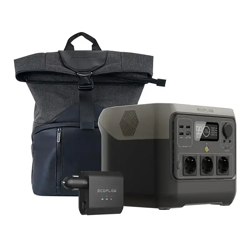 Bundle EcoFlow River 2 Pro + Smart car battery charger + Carrying bag
