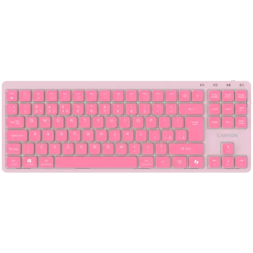 CANYON Keyboard OnType 10 Low Profile EN Wired Pink
