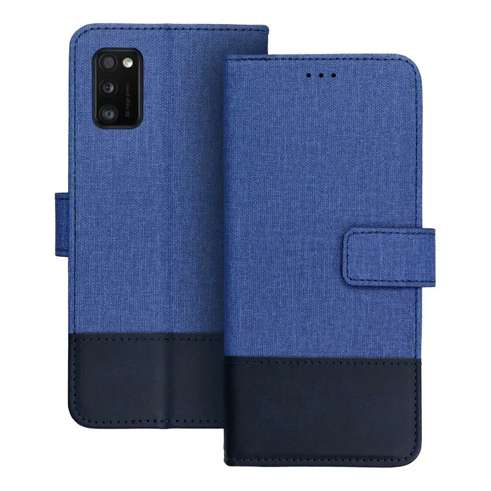 Gomma grāmatveida maciņš telefonam Samsung Galaxy A41 (A415) zils