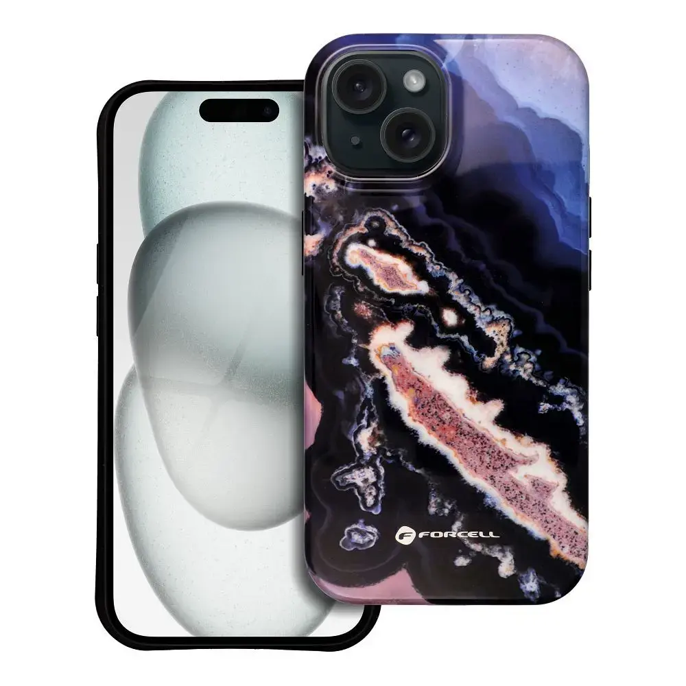 Forcell F-Protect Mirage maciņš ar MagSafe atbalstu telefonam iPhone 15 zelta krāsā
