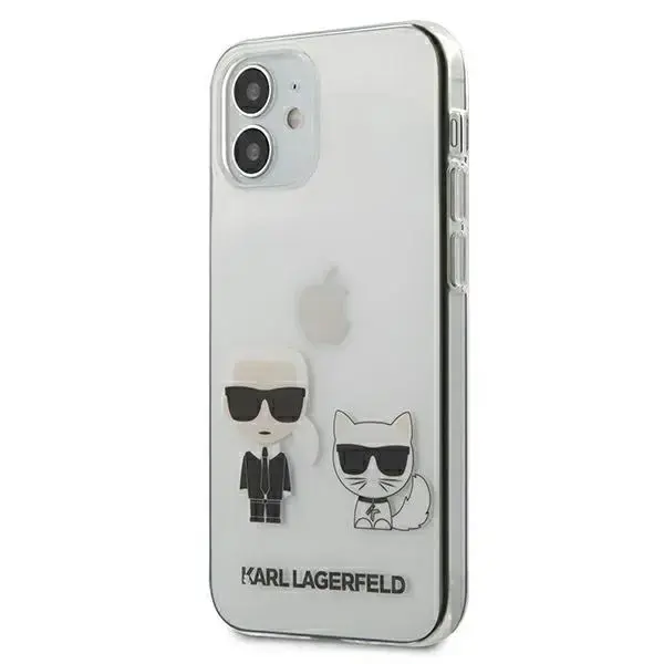 Karl Lagerfeld KLHCP12SCKTR Karl & Choupette Cover For Apple iPhone 12 Mini Transparent