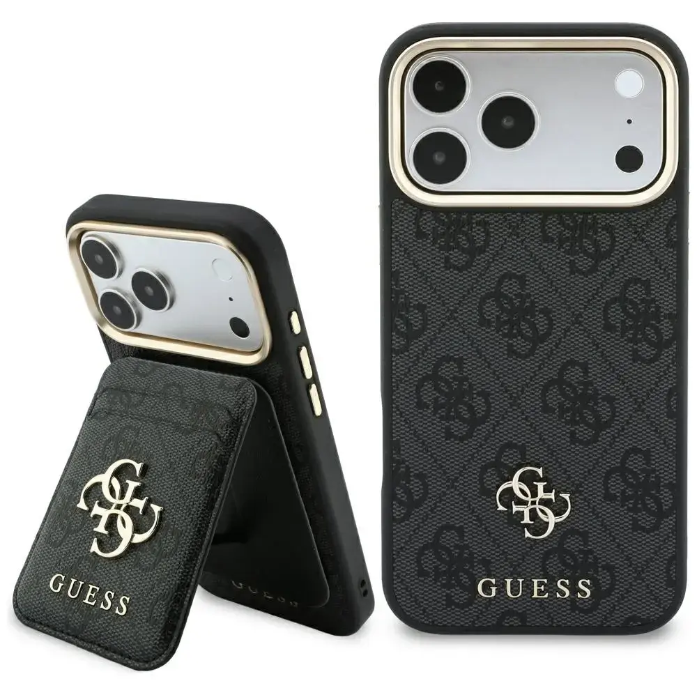 Case Guess 4G with wallet Magsafe for iPhone 18 Pro Max / 17 Pro Max black