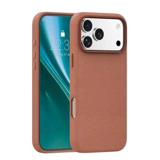 Etteri Elegant Mag telefono dėklas su MagSafe palaikymu iPhone 17 Pro Max rudas