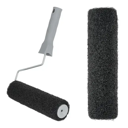 Drywall Compound Roller with Extra Roller 25x7 cm, Ø6mm Handle