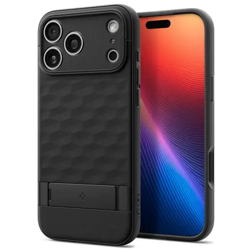 Spigen Parallax "S" MAG чехол с поддержкой MagSafe для телефона iPhone 17 Pro чёрный