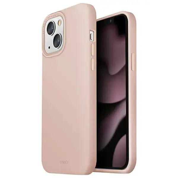 UNIQ Lino Hue Case iPhone 13 6,1" blush pink MagSafe