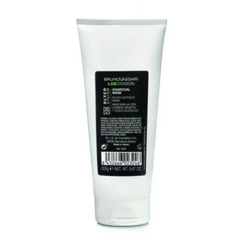 Bruno Vassari, Glyco System, Glycolic Acid, Detoxifying, Cream Mask, For Face, 200 g