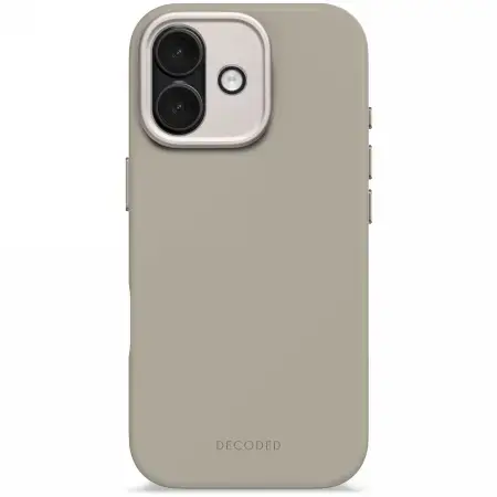 Decoded AntiMicrobial Silicone Backcover MagSafe Case for iPhone 17 - Beige