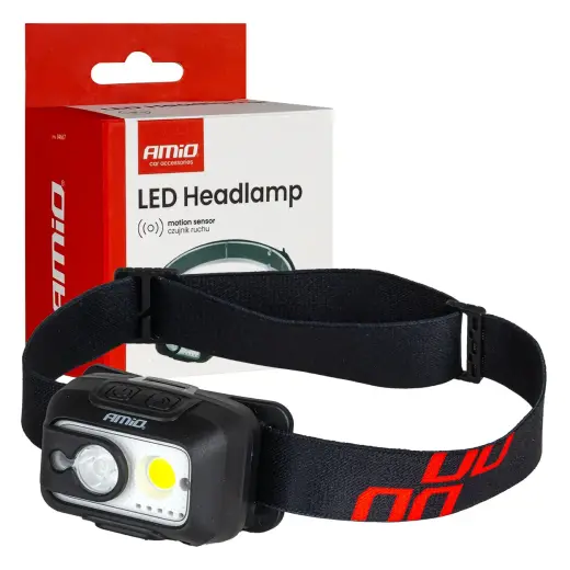Multi-Function Rechargeable Sensor Headlamp XPG+COB 1800mAh (BATT)