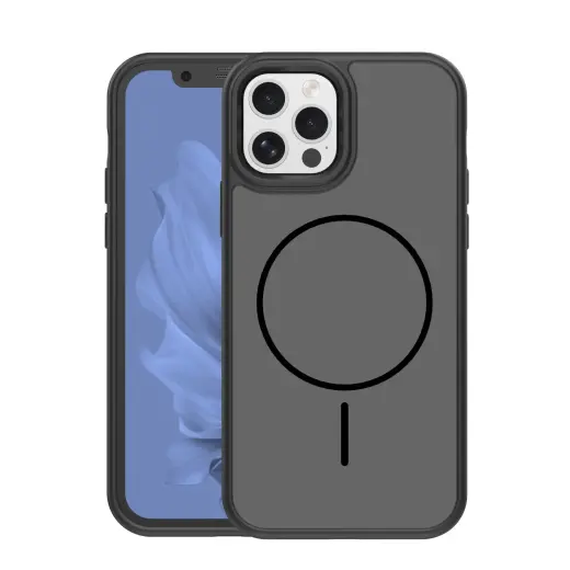 Frame Thin Mag чехол с поддержкой MagSafe для телефона iPhone 12 | iPhone 12 Pro чёрный