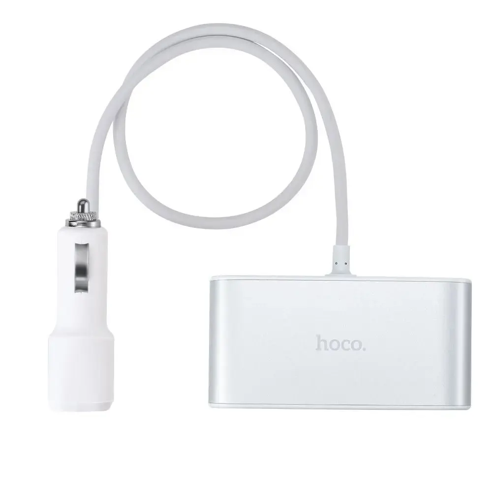 Hoco car charger splitter 3in1 with