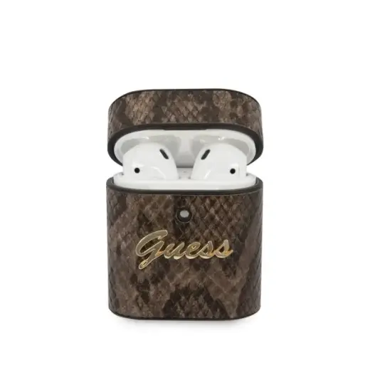 Guess GUACA2PUSNSMLBR AirPods cover brązowy|brown Python Collection