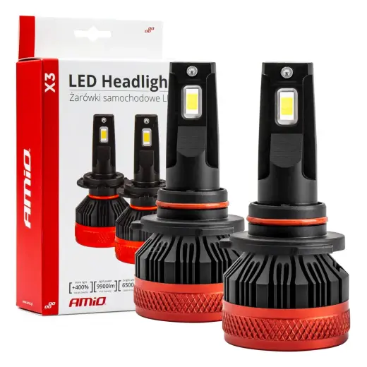 LED Headlights X3 Series HB3 9005/HIR1 9011/H10 AMiO-02982