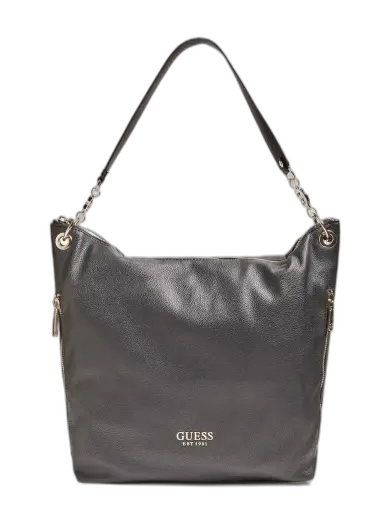 Guess, G Chain, Textile Bag, Black, For Women