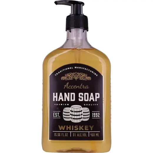 Accentra, Sapone Mani, Distributore Di Sapone Con Sapone per Le Mani WHISKEY (Dispositivo, 460ml)