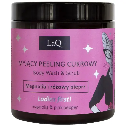 LaQ, Magnolia & Pink Pepper, Cleansing & Exfoliating, Body Wash, 220 g