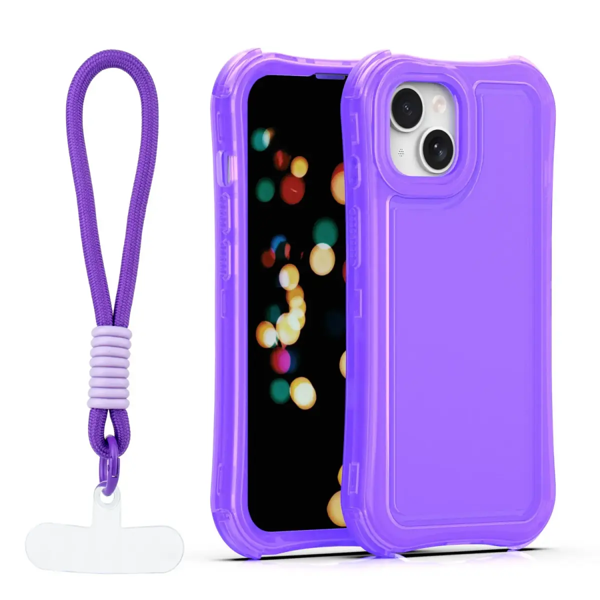Safepop maciņš ar siksniņu telefonam iPhone 14 violets