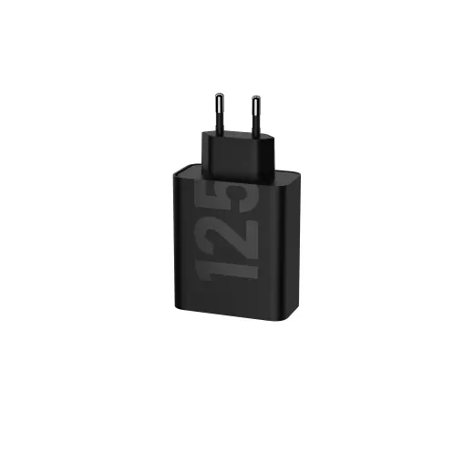 MCD-1252 Motorola TurboPower Duo 2xUSB-C 125W Travel Charger + USB-C|USB-C Data Cable Black (Damage Package)