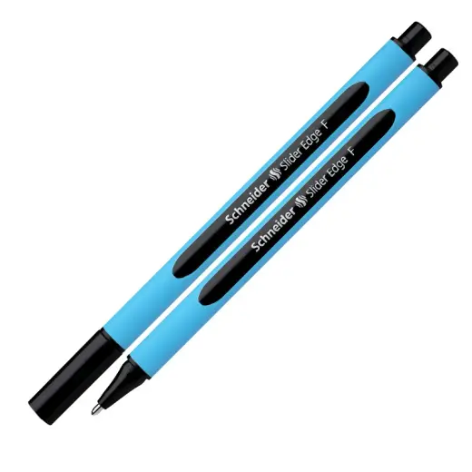 Lodīšu pildspalva SCHNEIDER SLIDER EDGE 0.5 mm, zils korpuss, melna tinte