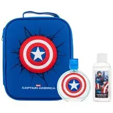 Captain America Gift set EDT 100 ml, shower gel 100 ml and cosmetic bag
