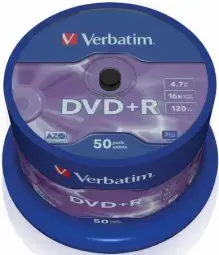 Matricas DVD+R AZO Verbatim 4.7GB 16x 50 Pack Spindle