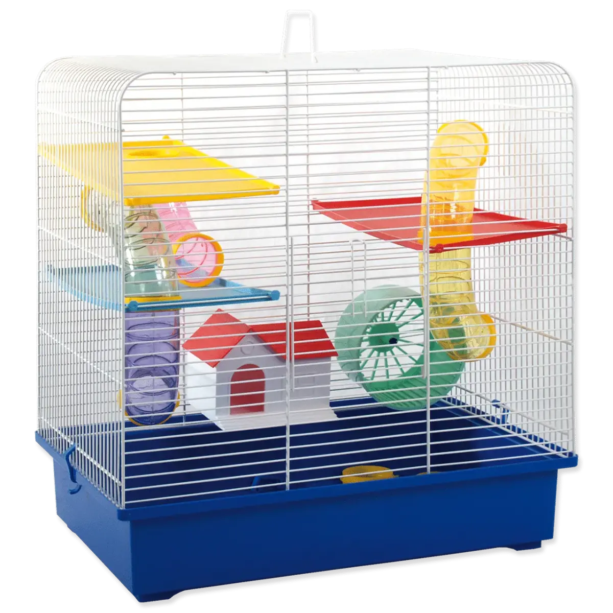 Būris : Placek Cage CH 5, white+blue, 49*32.5*52.5cm