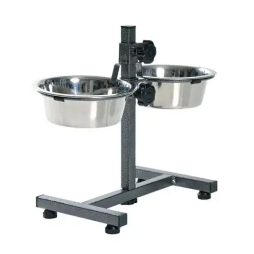 Statīvs ar bļodām : Trixie Dog Bar 2*4.5l/29cm, 60cm