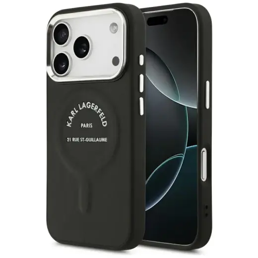 Karl Lagerfeld Karl RSG Logo MagSafe Case for iPhone 17 Pro Max Black