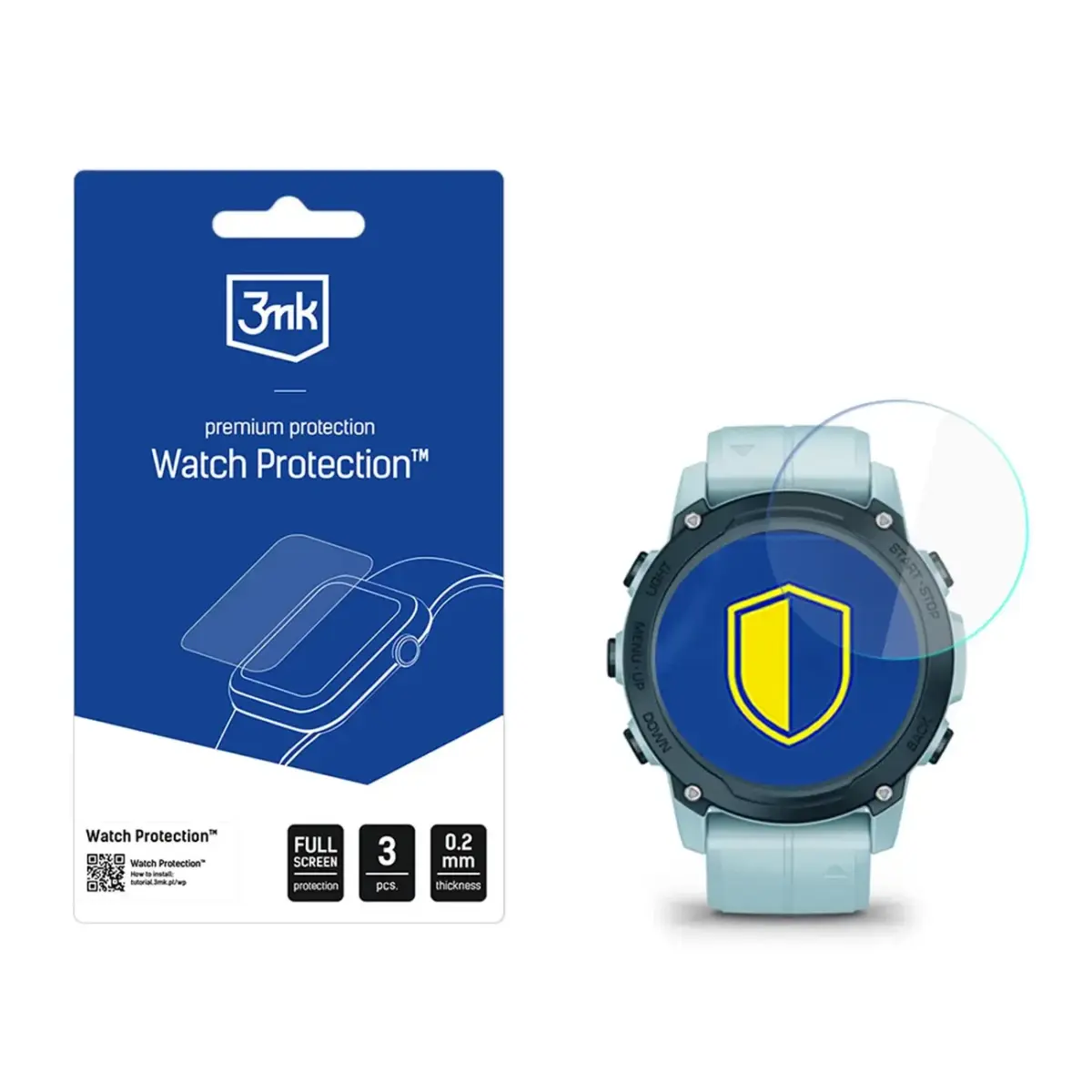 Smartwatch Screen Protector Glass 3mk Watch Protection FlexibleGlass for Garmin Descent G1 | G1 Solar