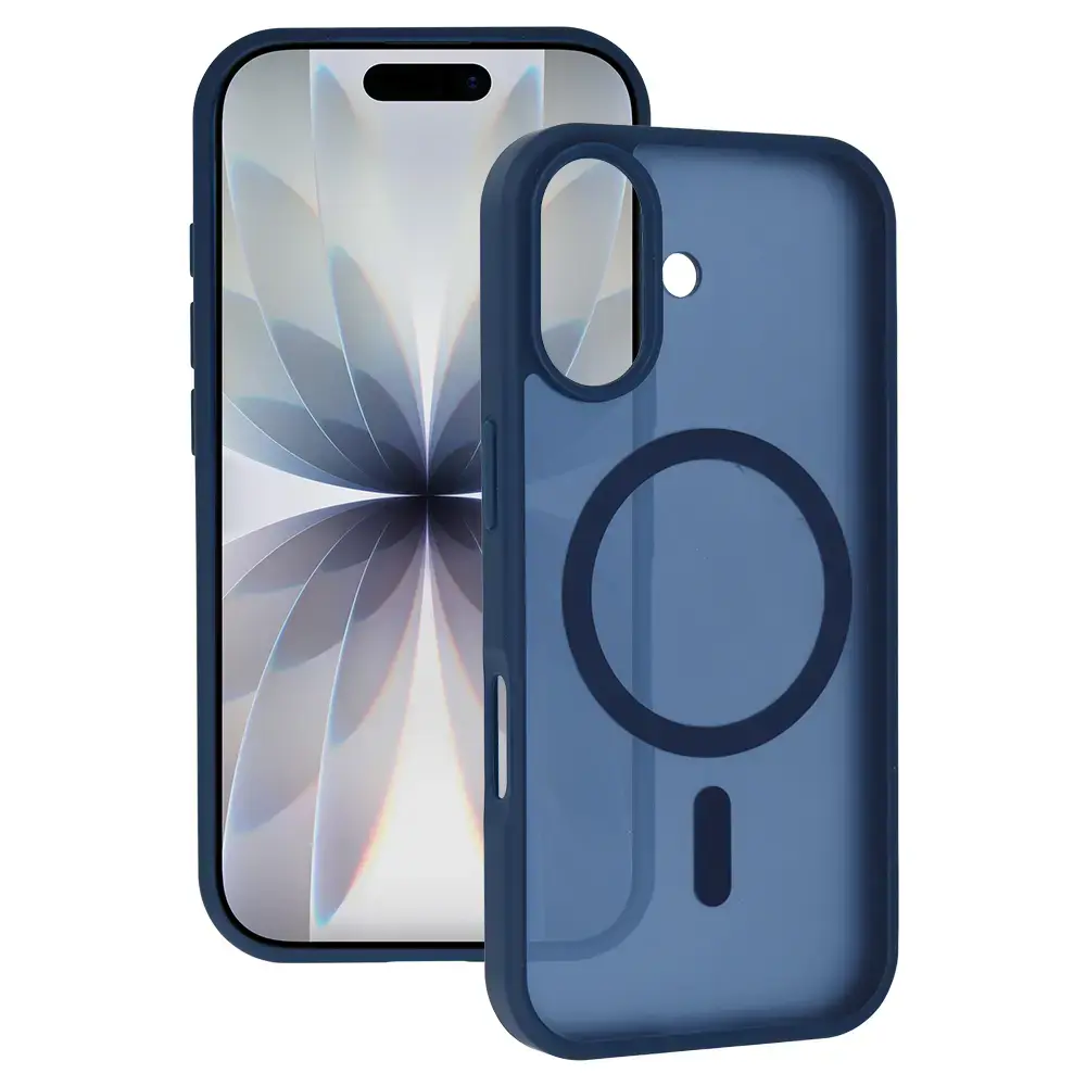 Tel Protect Aura Matte maciņš ar MagSafe atbalstu telefonam iPhone 17 tumši zils
