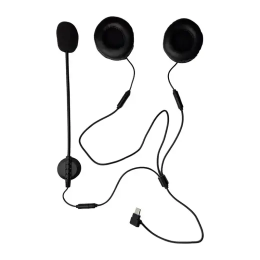 Type C headset for motorcycle helmet for K1/MS8/MS20 intercom EJEAS HIFI-M4H