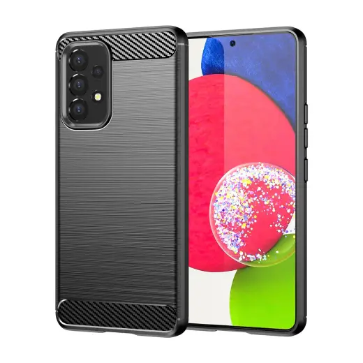 Fusion trust silicone back case for Samsung A536 Galaxy A53 5G black