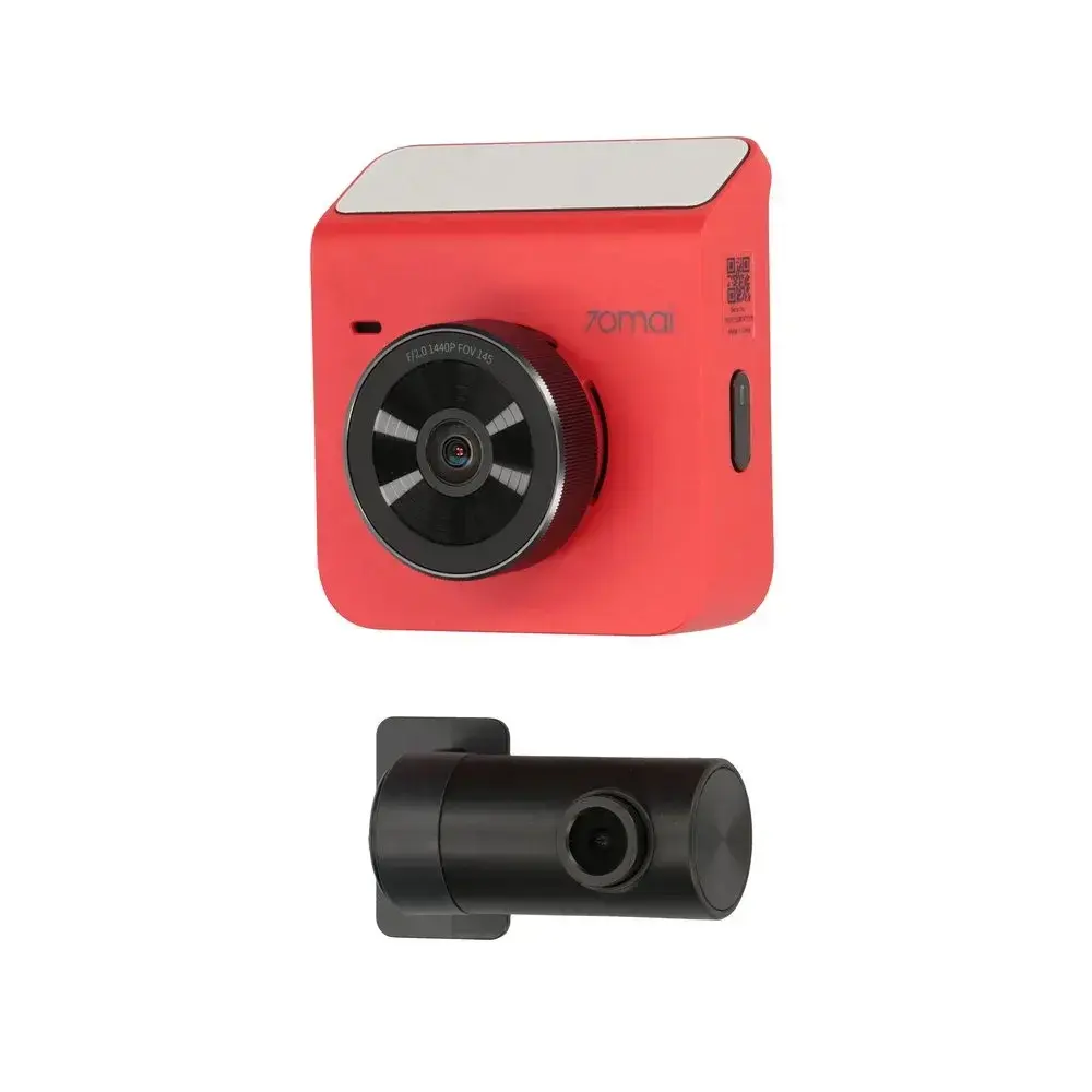 Xiaomi car DVR 70MAI DASH CAM A400 QHD MIDRIVE A400 + RC09 red