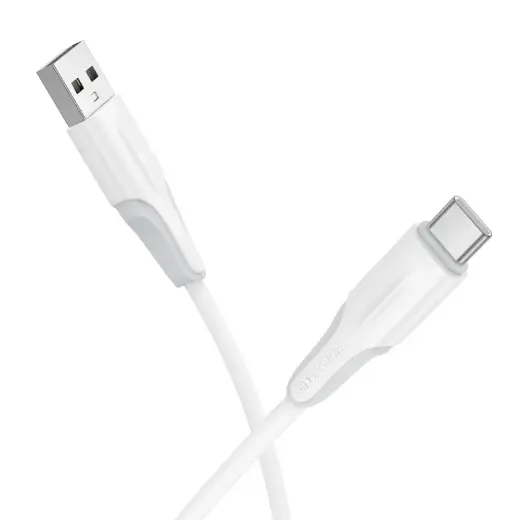 Borofone BX119 New datu pārraides un uzlādes vads | USB-A uz USB-C | 15W | 1m | balts