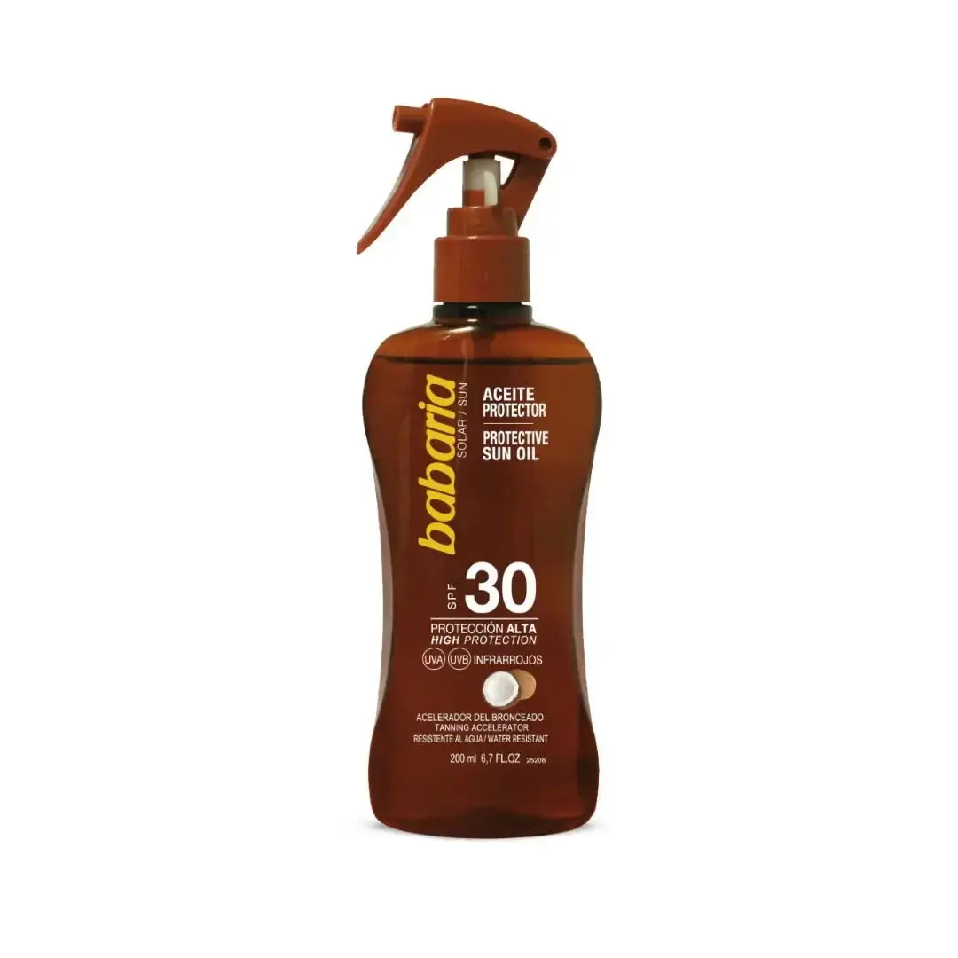 Babaria, Protective, Protecting & Nourishing, Before Sun Exposure, Oil, SPF 30, 200 ml