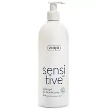 Sensitive Face & Body Wash Gel - Creamy cleansing gel for face and body.