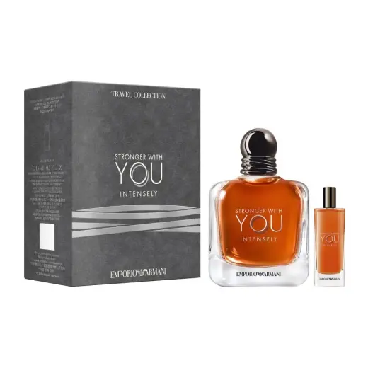 Set Emporio Armani: Stronger With You Intensely, Eau De Parfum, For Men, 100 ml + Stronger With You Intensely, Eau De Parfum, For Men, 15 ml