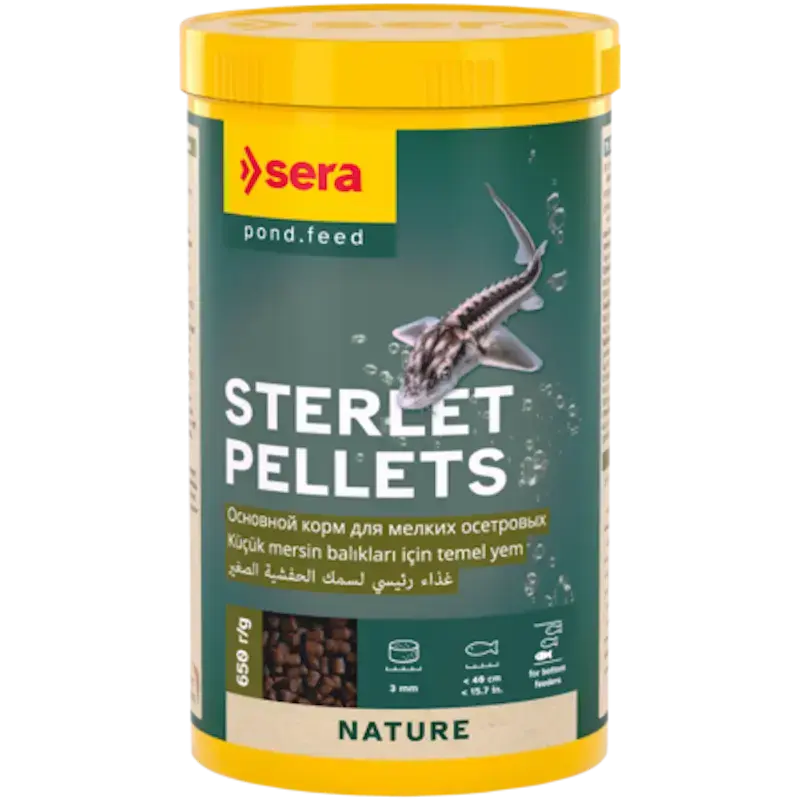 Barība dīķu storēm - Sera Sterlet Pellets 1.000 ml (650g)